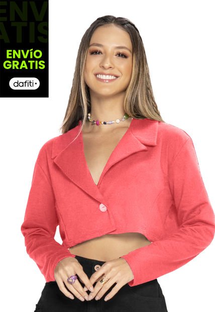Blazer Mujer Coral Atypical 8377