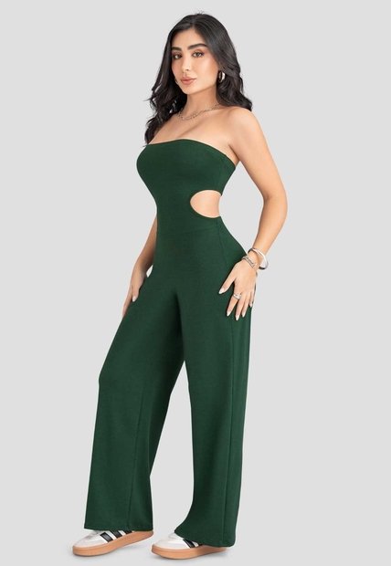 Enterizo Largo Mujer Verde Pino Atypical 110792