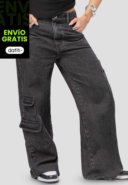 Jean Mujer Negro Atypical 111350