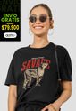 Camiseta Mujer Negro Atypical 114250 de Atypical
