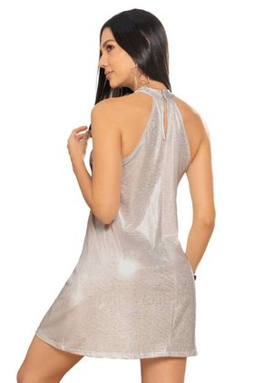 Vestido Corto Mujer Gris Atypical 2722