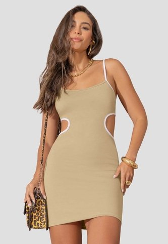 Vestido Corto Mujer Latte Atypical 4336 Atypical