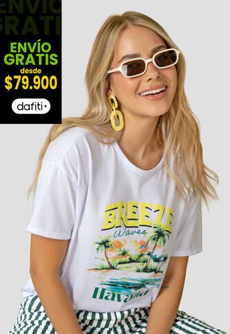 Camiseta Mujer Blanco Atypical 113872 Atypical