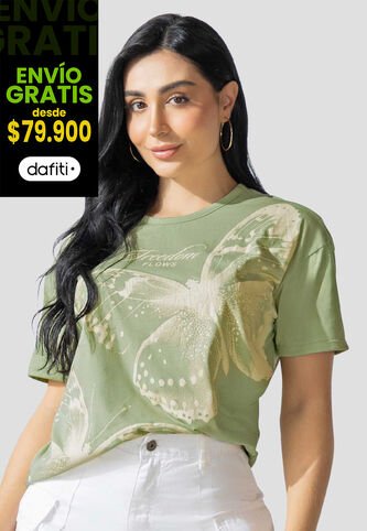 Camiseta Mujer Verde Matcha Atypical 113882 Atypical