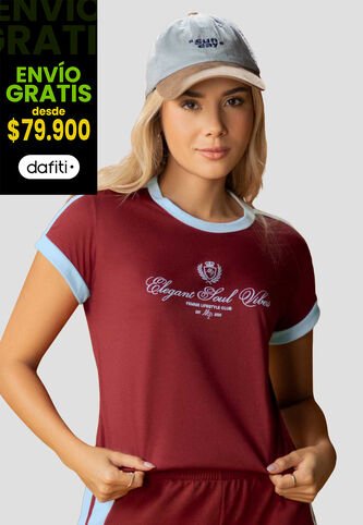 Camiseta Mujer Merlot Atypical 114034 Atypical