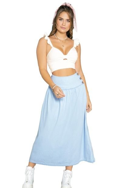 Falda Larga Juvenil Azul Atypical 93583