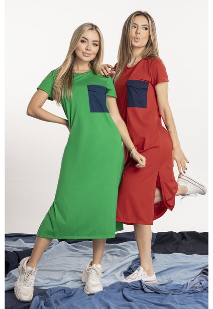 Vestido Juvenil Rojo Atypical 1336