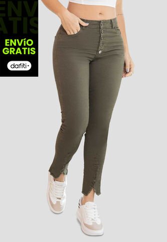 Jean Mujer Verde Atypical 262 Atypical