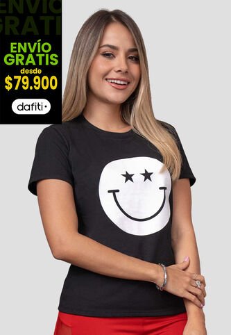 Camiseta Mujer Negro Atypical 113820 Atypical