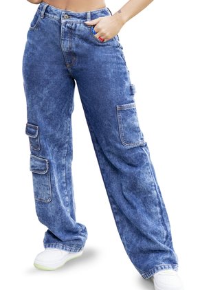 Jean Mujer Azul Oscuro Atypical 2452