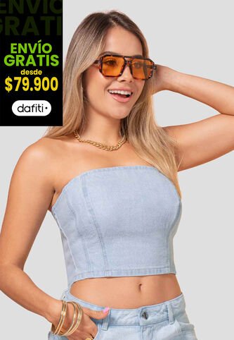 Corset Mujer Azul Claro Atypical 113622 Atypical