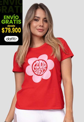 Camiseta Mujer Rojo Atypical 113819 Atypical