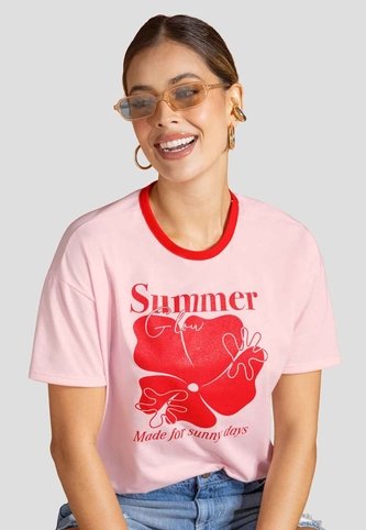 Camiseta Mujer Rosa Atypical 114046 Atypical