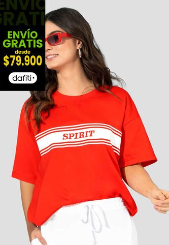 Camiseta Mujer Rojo Atypical 113388 Atypical