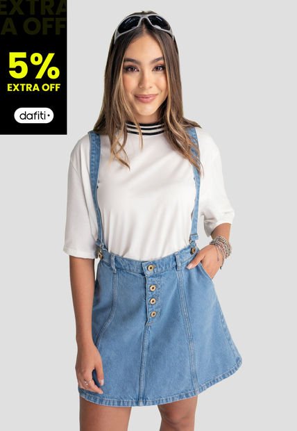 Overall Corto Mujer Azul Atypical 104348