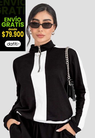 Buzo Mujer Negro Atypical 113318 Atypical