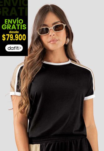 Camiseta Mujer Negro Atypical 113171 Atypical