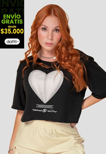 Camiseta Mujer Negro Atypical 104502