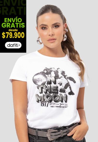 Camiseta Mujer Blanco Atypical 112829 Atypical