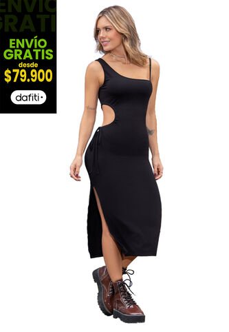 Vestido Mujer Negro Atypical 93562 Atypical