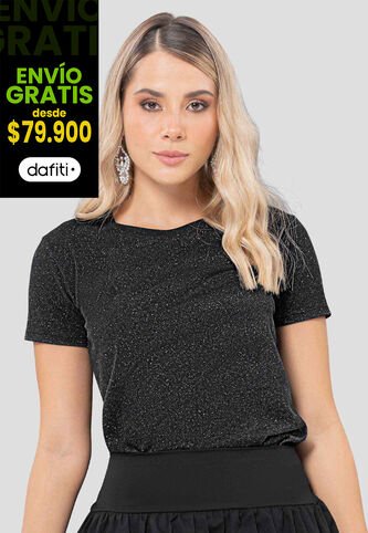 Camiseta Mujer Negro Atypical 112828 Atypical
