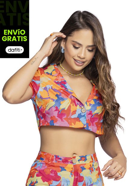 Camisa Mujer Multicolor Atypical 1501