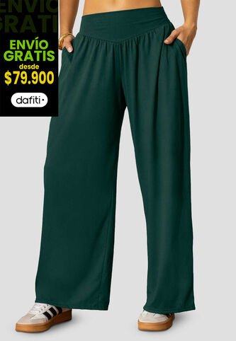 Pantalón Mujer Verde Pino Atypical 114256 Atypical