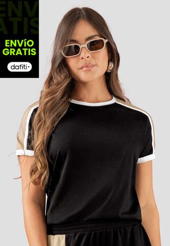 Camiseta Mujer Negro Atypical 113171 Atypical