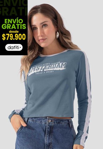 Camibuzo Mujer Azul Indigo Atypical 111187 Atypical