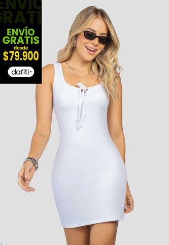 Vestido Mujer Blanco Atypical 113878 Atypical