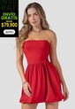 Vestido Corto Mujer Rojo Atypical 114041 de Atypical