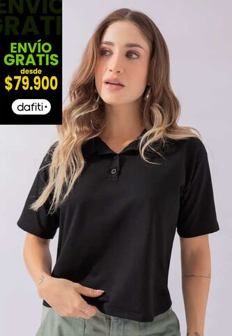 Polo Mujer Negro Atypical 111185 Atypical