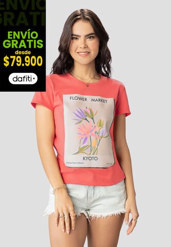 Camiseta Mujer Coral Atypical 102190 Atypical