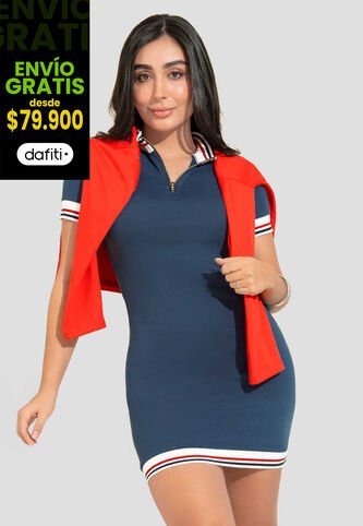 Vestido Mujer Azul Profundo Atypical 113391 Atypical