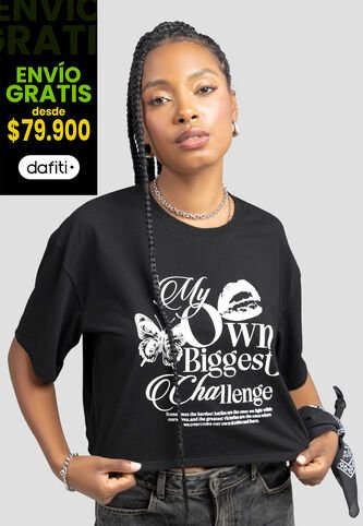Camiseta Mujer Negro Atypical 106858 Atypical