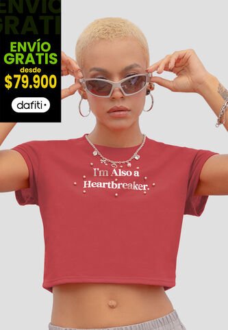 Camiseta Mujer Rojo Atypical 106403 Atypical