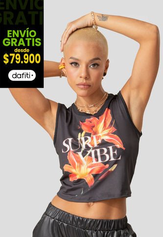Camiseta Mujer Negro Atypical 105873 Atypical