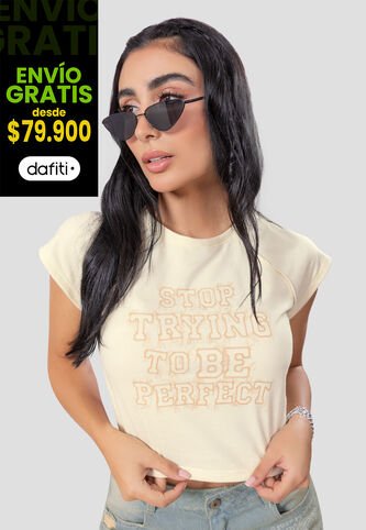 Camiseta Mujer Caqui Atypical 104945 Atypical