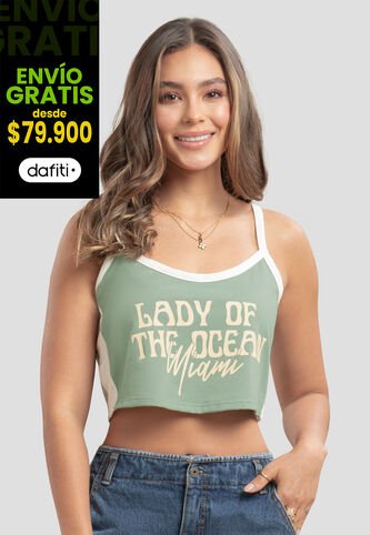 Camiseta Mujer Verde Oliva Atypical 105476 Atypical