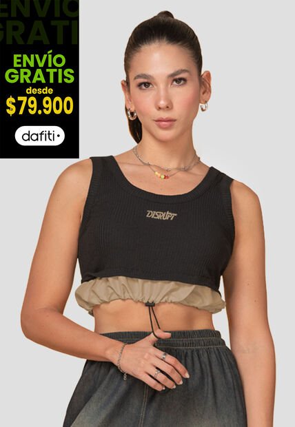 Blusa Mujer Negro Atypical 104498