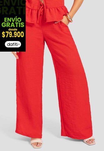Pantalón Mujer Rojo Atypical 112489 Atypical