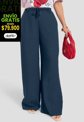 Pantalón Mujer Azul Profundo Atypical 112489 Atypical