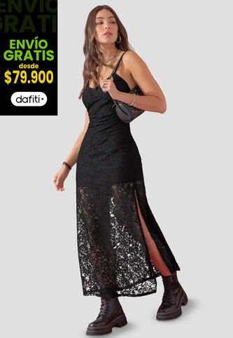 Vestido Mujer Negro Atypical 111392 Atypical