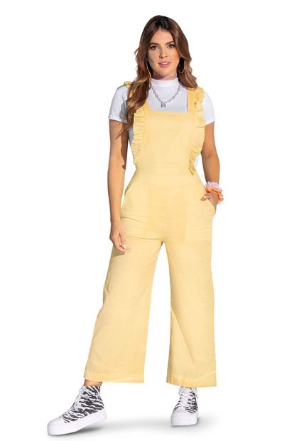 Overall Largo Mujer Amarillo Atypical 92670