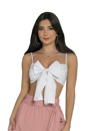 Crop Top Mujer Blanco Atypical 79466