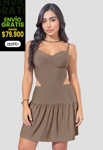 Vestido Mujer Chocolate Atypical 111935 Atypical