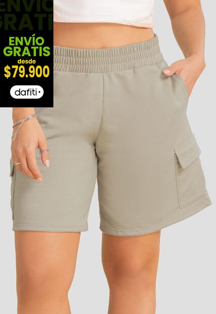 Bermuda Short Mujer Café Pardo Atypical 693
