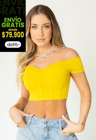 Blusa Mujer Amarillo Atypical 101217 Atypical