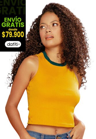 Camiseta Mujer Amarillo Atypical 16989 Atypical