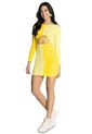 Vestido Corto Mujer Amarillo Atypical 4550 de Atypical